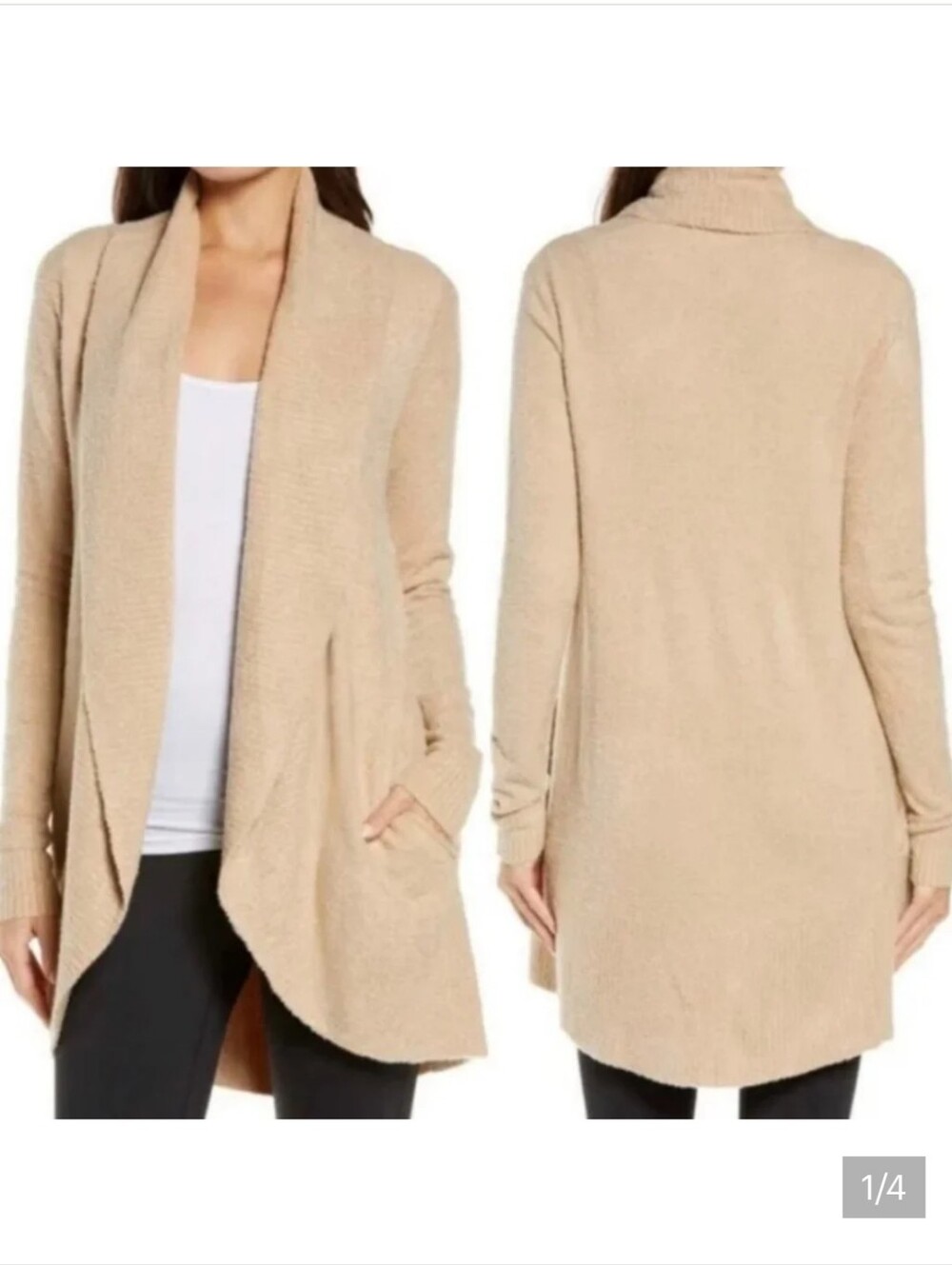 Barefoot Dreams CozyChic Lite Circle Cardigan - Carmel